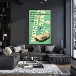 Mercedes-Benz Victory at the 1955 ADAC Eifelrennen Poster
