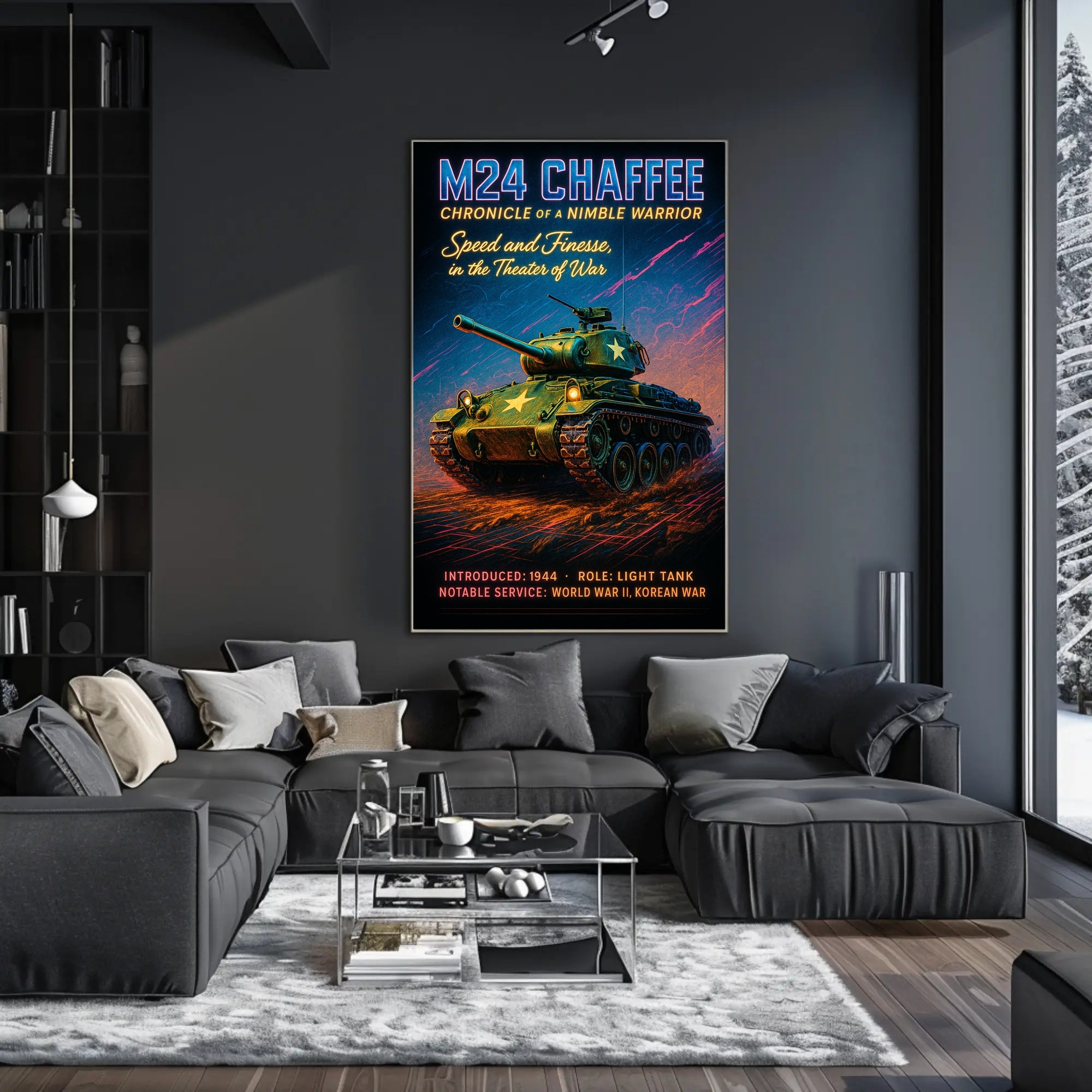 M24 Chaffee Chronicle of a Nimble Warrior Poster PosterGoat