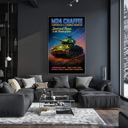M24 Chaffee Chronicle of a Nimble Warrior Poster PosterGoat