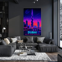 Dubai Skyline United Arab Emirates Poster PosterGoat