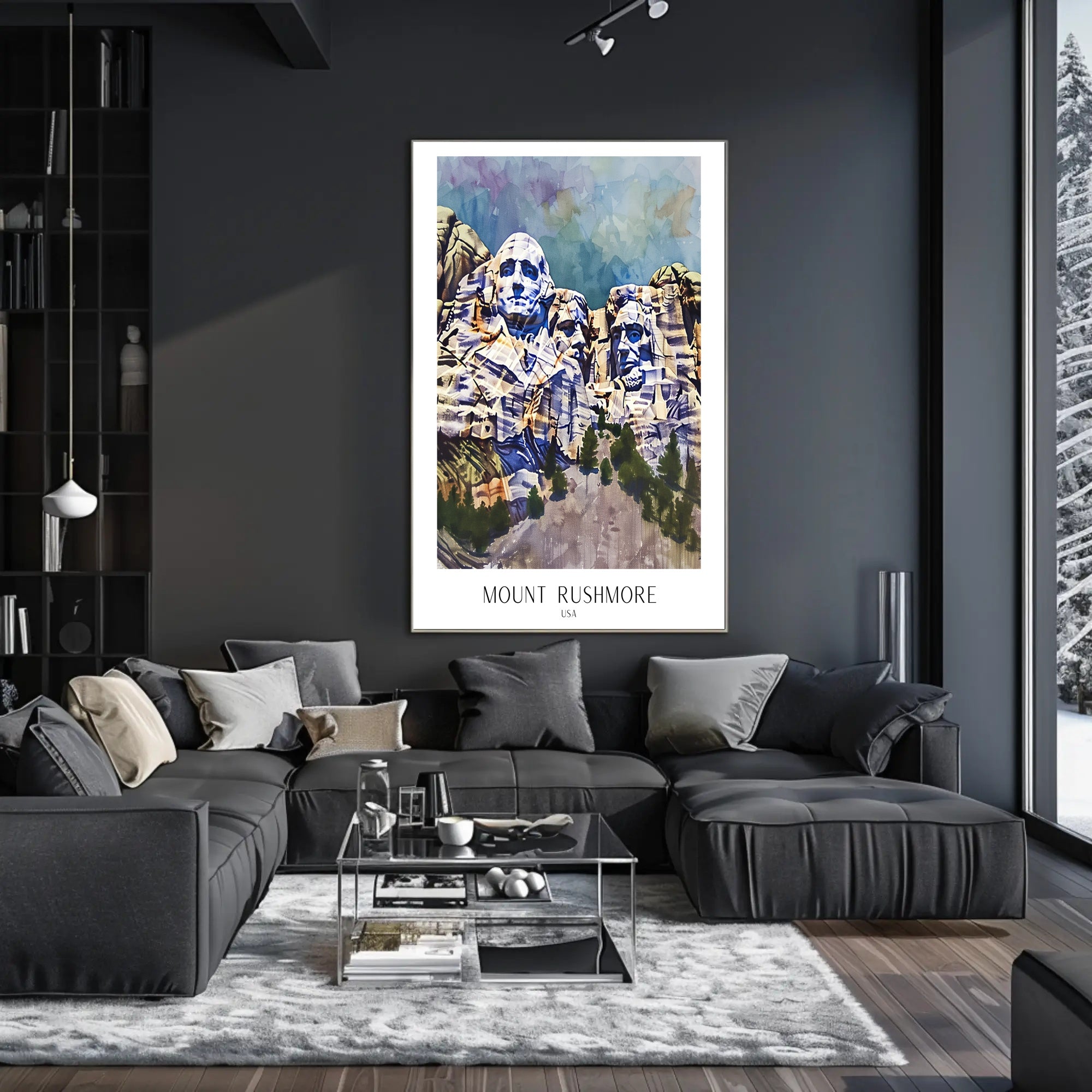 Mount Rushmore Poster PosterGoat