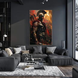 Warrior of Valor Epic Fantasy Mythology Poster PosterGoat