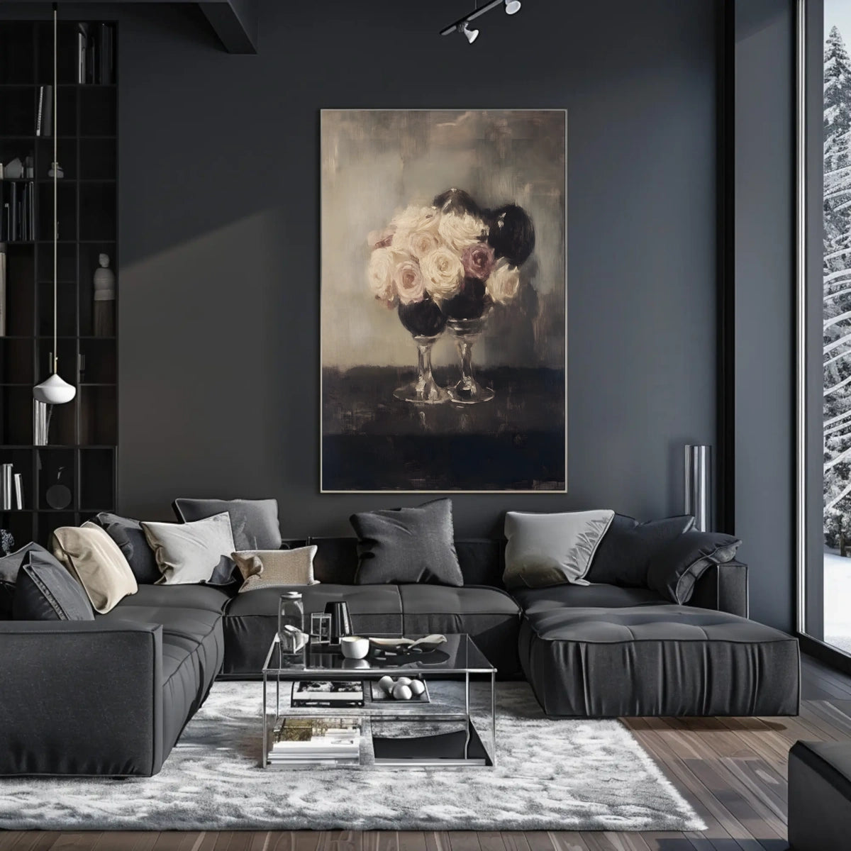 Elegant Floral Still Life Poster