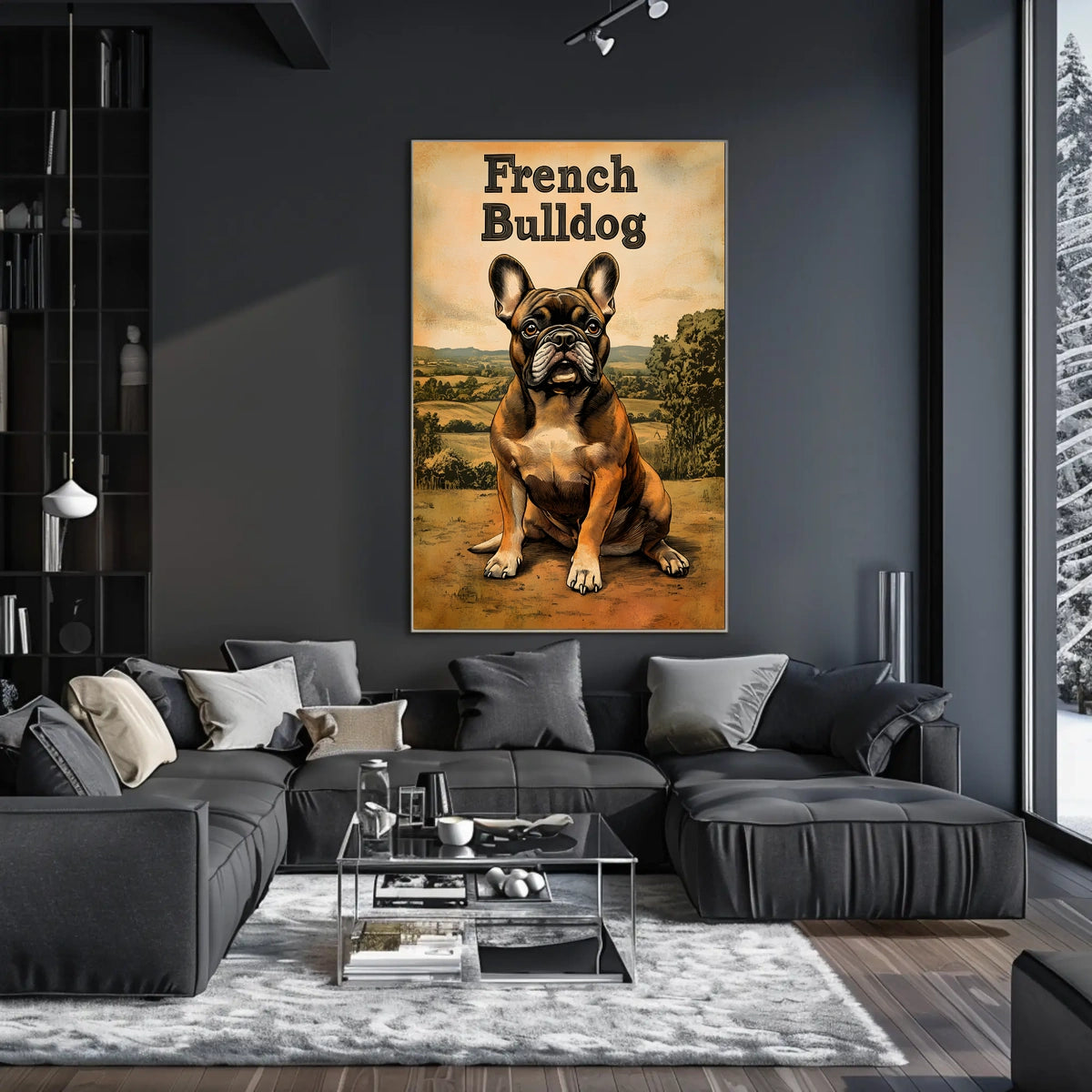 French Bulldog Portrait Poster