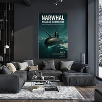 Narwhal Nuclear Submarine Unveiling Poster PosterGoat