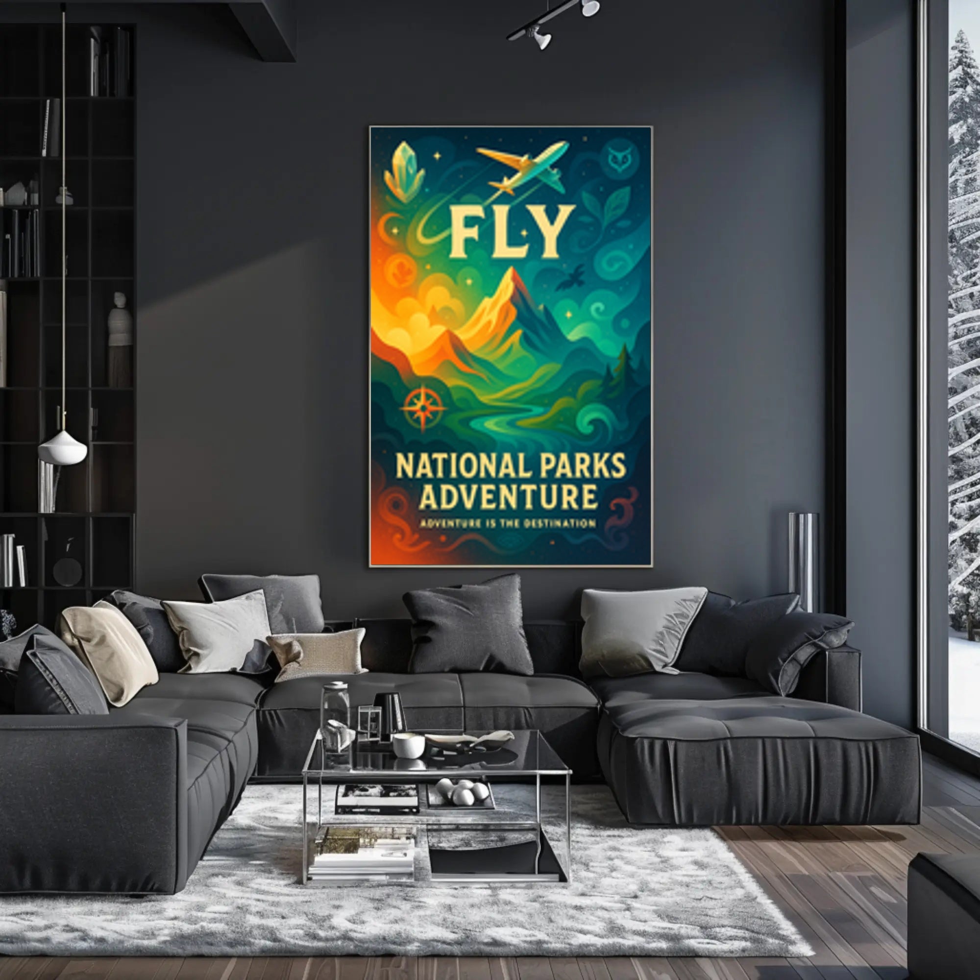 National Parks Travel Poster Adventure Print