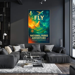 National Parks Travel Poster Adventure Print
