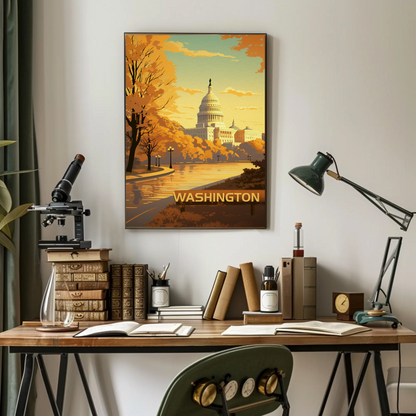 Washington Vintage Poster