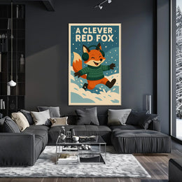 A Clever Red Fox Poster