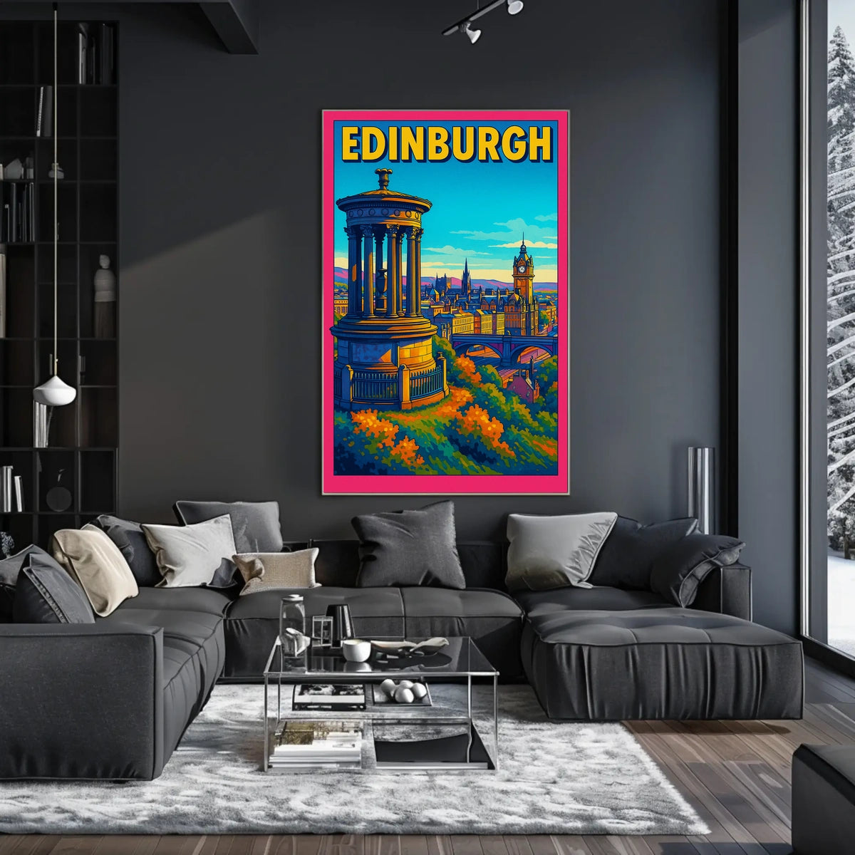 Edinburgh Cityscape Poster