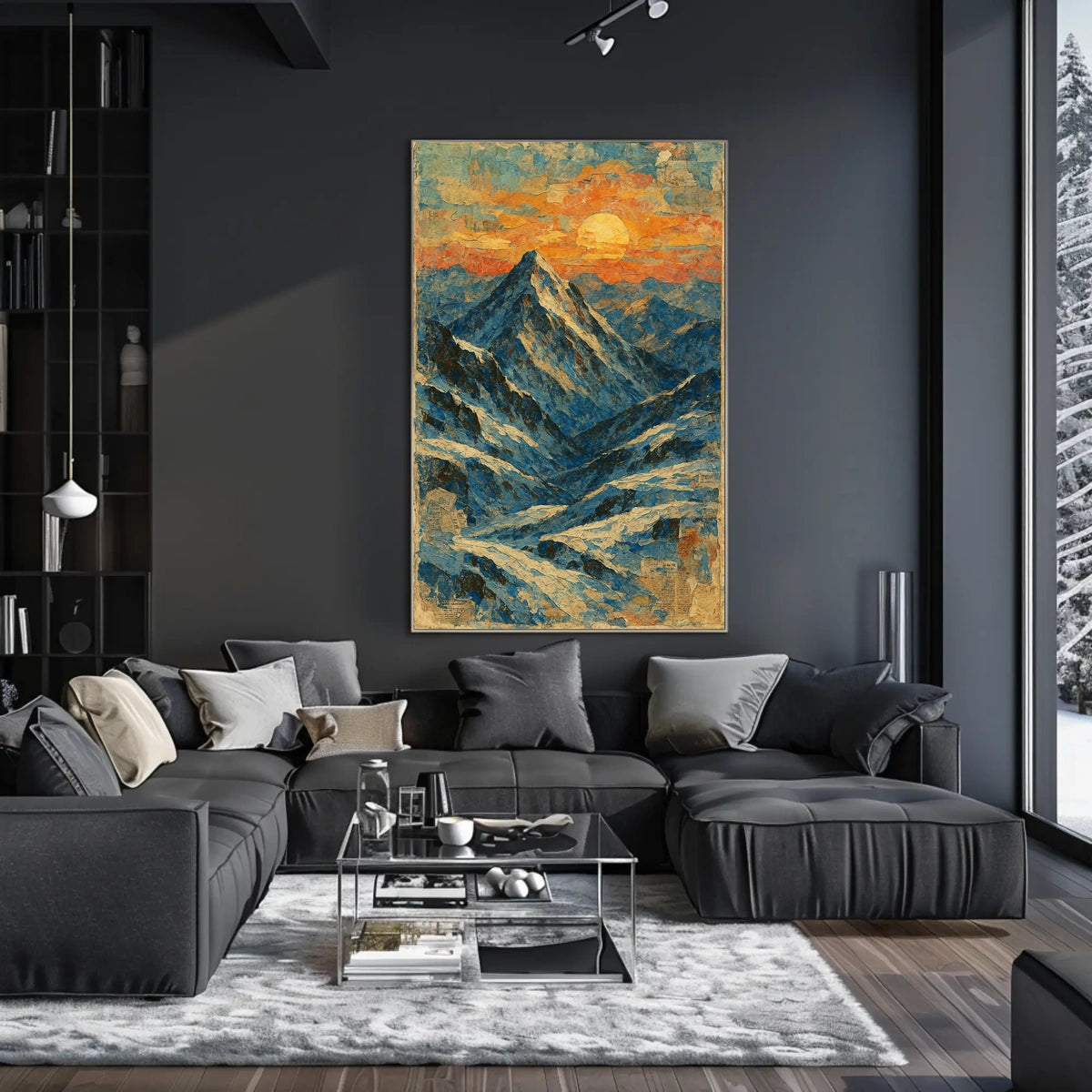 Majestic Mountain Sunrise Poster
