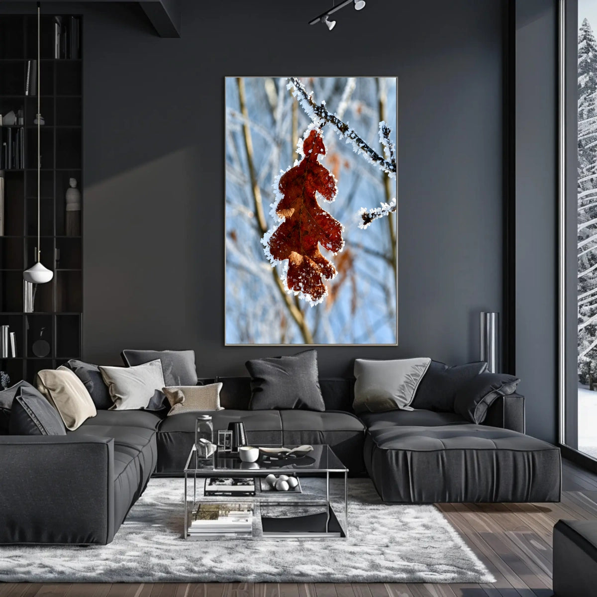 Winter Serenity Bearded Reedling Poster
