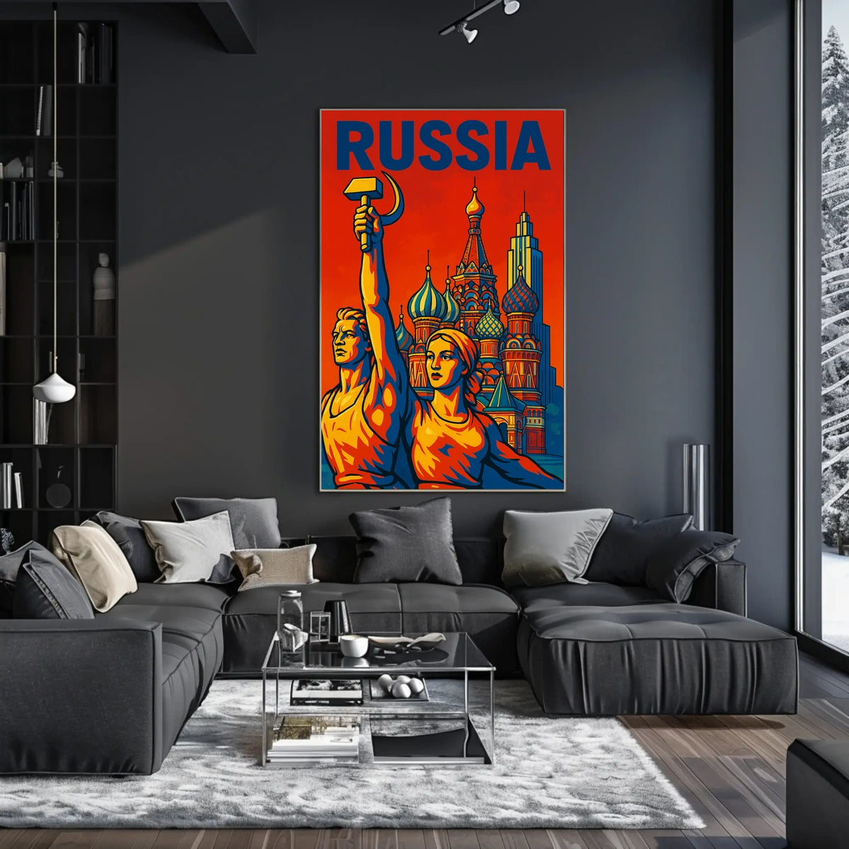 Russia A Tribute to Soviet Art Poster