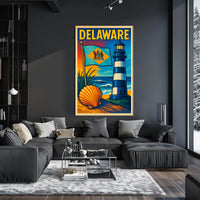 Delaware Coastal Charm Poster