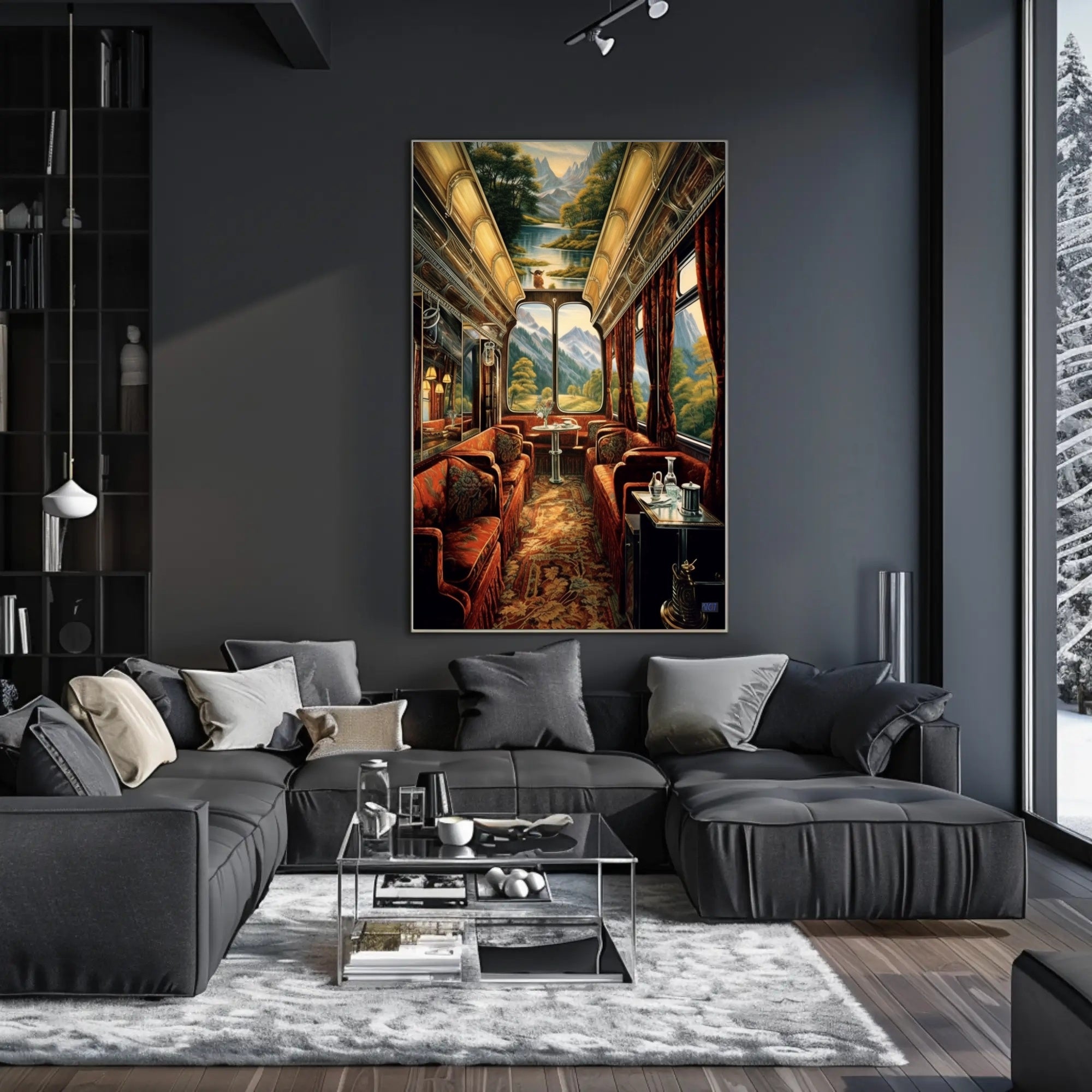 Luxurious Train Journey Poster
