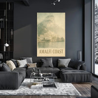 Amalfi Coast Poster Wall Art 18x24 Scenic Print Decor