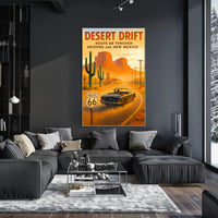 Desert Drift Route 66 Adventure Poster