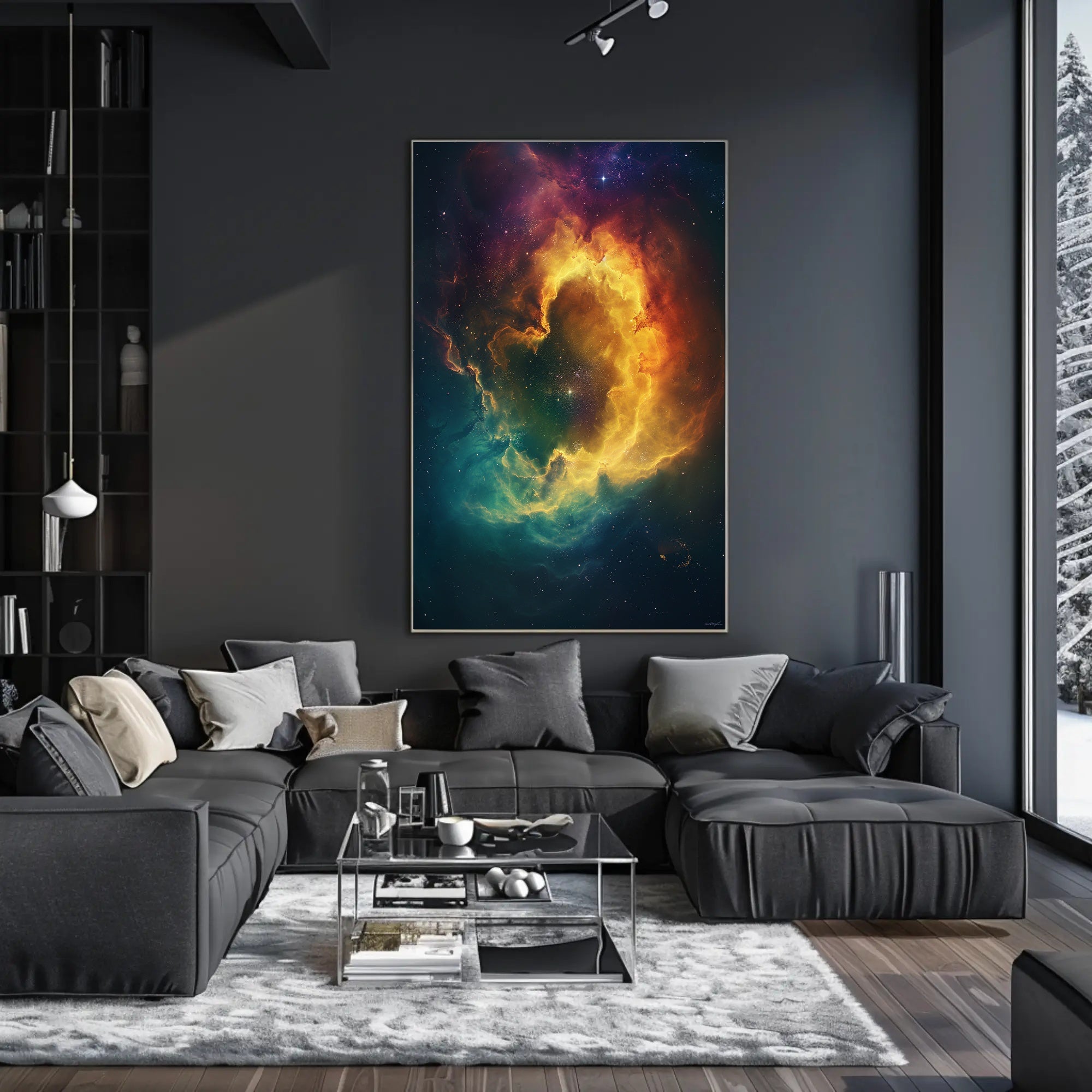 Mesmerizing Cosmic Nebula Art Print in Space or Astronomy Poster PosterGoat