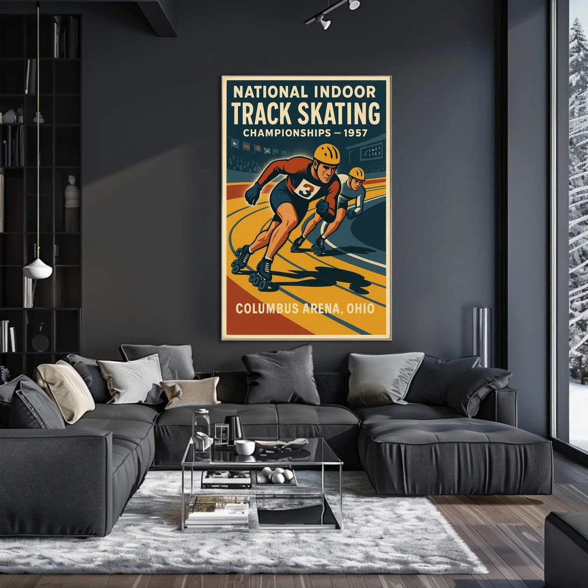 National Indoor Track Skating Poster