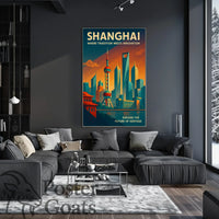 Shanghai: Tradition Meets Innovation Urban or Cityscape Poster