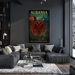 Albanian Pride: A Cultural or Heritage Poster