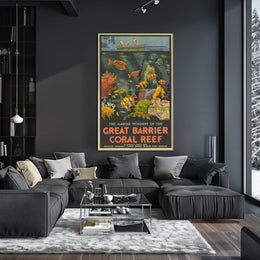 The Marine Wonders Of The Great Barrier Poster