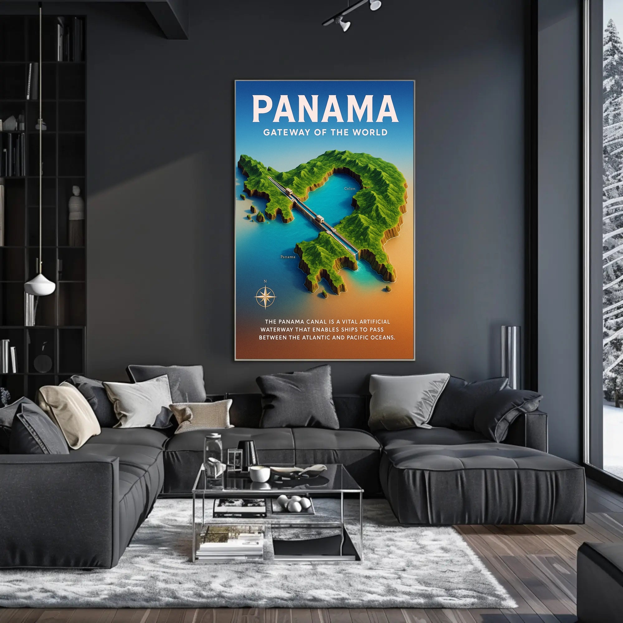 Panama Gateway of the World Poster PosterGoat