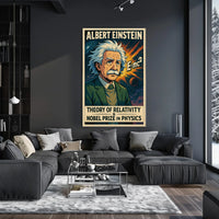 Einstein Relativity Abstract Wanderlust Poster