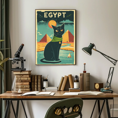 Egyptian Cat Mystique Poster