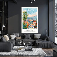 Medellin Cityscape Poster PosterGoat