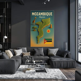 Mozambique Travel Poster