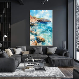 Malta Blue Lagoon Comino Island View Poster