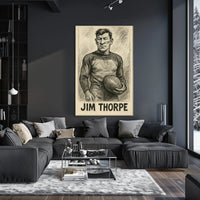 Jim Thorpe Athletic Icon Poster