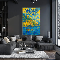 Amalfi Coast Dreamscape Poster Wall Art 18X24 Print