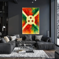 Vibrant Abstract Flag Abstract Poster