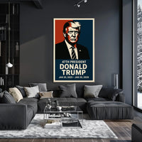 Donald Trump Patriotic Resolute Visionary Cinematic Poster