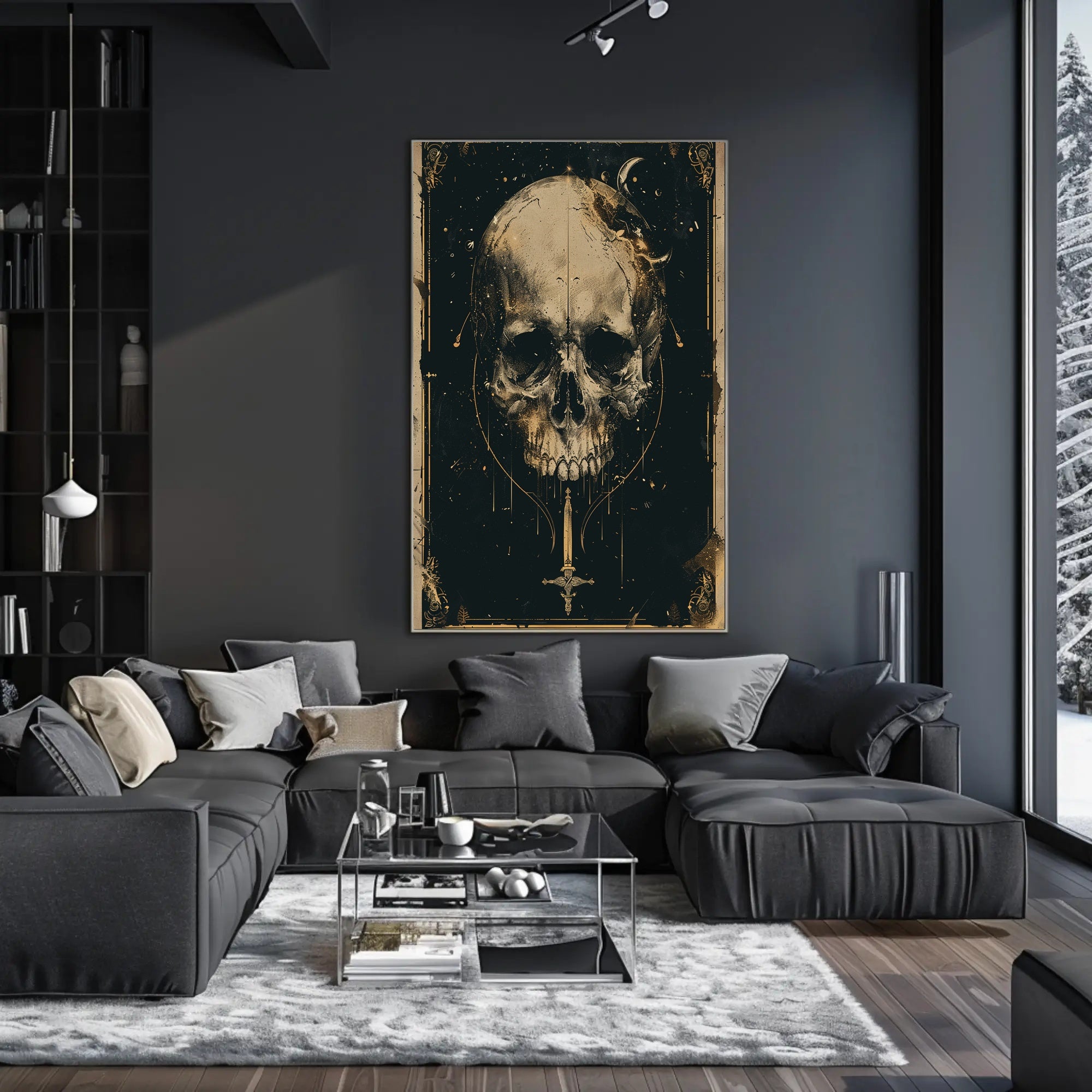 Celestial Skull Poster PosterGoat