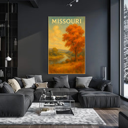 Missouri Autumn Landscape Poster