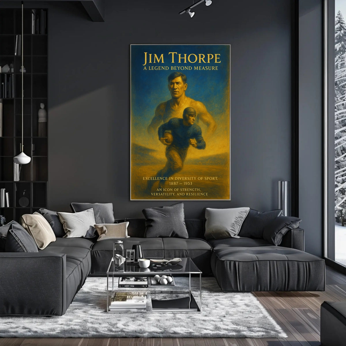 Jim Thorpe Iconic Sports Legend Poster