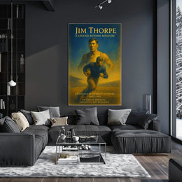 Jim Thorpe Iconic Sports Legend Poster