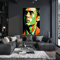 Geometric Portrait Poster PosterGoat