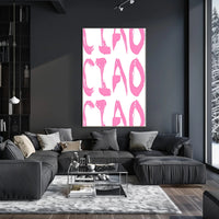 Ciao in Pink Poster