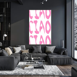 Ciao in Pink Poster