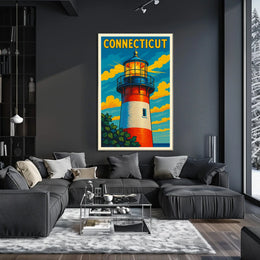 Connecticut Lighthouse Poster