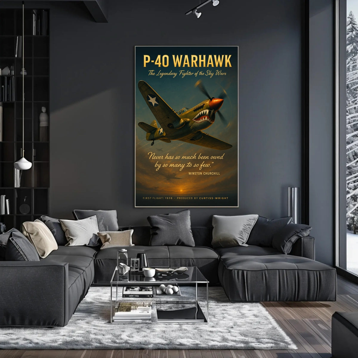P-40 Warhawk The Legendary Fighter Poster
