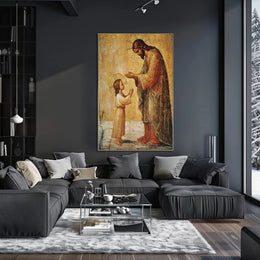 Serene Divine Blessing Religious Art Classical Poster