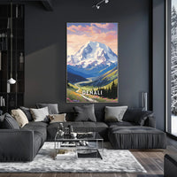 Denali Scenic Beauty Captured In National Park Poster