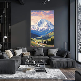 Denali Scenic Beauty Captured In National Park Poster