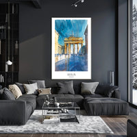 Brandenburg Gate Watercolor Travel Poster PosterGoat