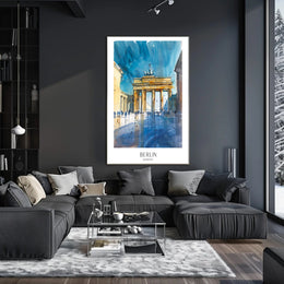 Brandenburg Gate Watercolor Travel Poster PosterGoat